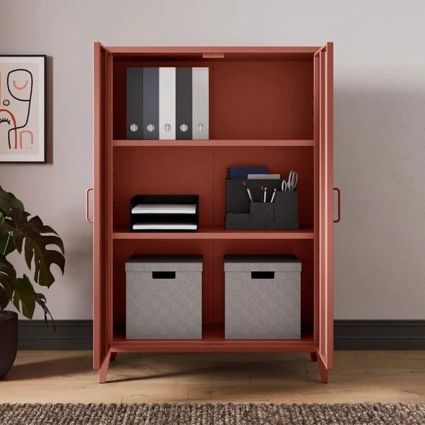 Helga Metal Tall Sideboard 4 Helga Metal Tall Sideboard - Image 2