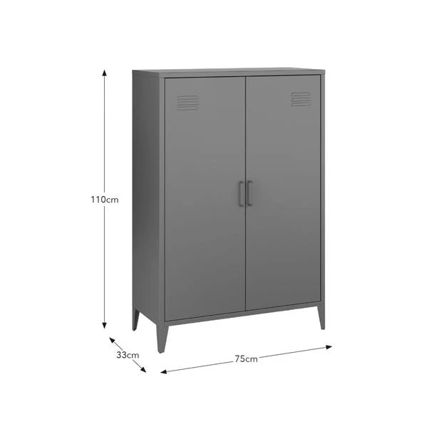 Helga Metal Tall Sideboard 8 Helga Metal Tall Sideboard - Image 6