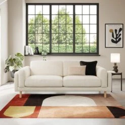 Newton Chunky Tonal Weave 4 Seater Sofa -Online Furniture Store 30935631