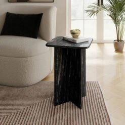 Lana Marble Tall Side Table -Online Furniture Store 30937629