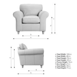 Flori Vintage Leather Armchair -Online Furniture Store 30937897 alt09