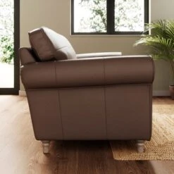 Flori Classic Leather 3 Seater Sofa -Online Furniture Store 30937907 alt01