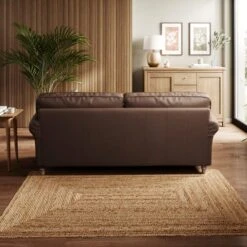 Flori Classic Leather 3 Seater Sofa -Online Furniture Store 30937907 alt02