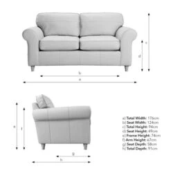 Flori Vintage Leather 2 Seater Sofa -Online Furniture Store 30937929 alt09