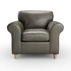 Flori Classic Leather Armchair -Online Furniture Store 30937973 alt06