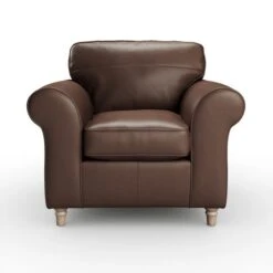 Flori Classic Leather Armchair -Online Furniture Store 30938009 alt06