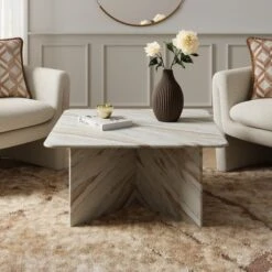 Lana Marble Square Coffee Table -Online Furniture Store 30938184