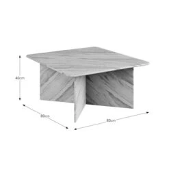 Lana Marble Square Coffee Table -Online Furniture Store 30938184 alt09