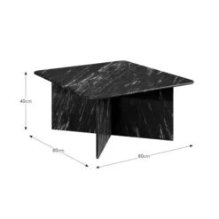 Lana Marble Square Coffee Table -Online Furniture Store 30938186 alt09