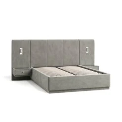 Oversized Ottoman Hotel Bed Frame, Velvet 24 Oversized Ottoman Hotel Bed Frame, Velvet -Online Furniture Store 30948503 alt05