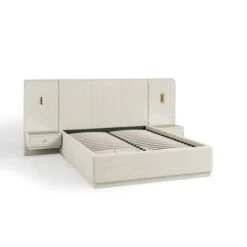 Oversized Ottoman Hotel Bed Frame, Boucle -Online Furniture Store 30948507 alt05