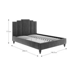 Rene Bed Frame, Velvet 39 Rene Bed Frame, Velvet -Online Furniture Store 30948508 alt05
