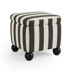 Nylah Woven Stripe Storage Footstool -Online Furniture Store 30958302 alt05
