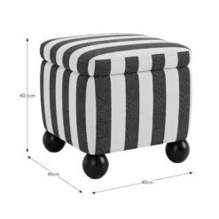 Nylah Woven Stripe Storage Footstool -Online Furniture Store 30958302 alt09