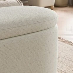 Nylah Boucle Fleck Storage Ottoman 13 Nylah Boucle Fleck Storage Ottoman -Online Furniture Store 30958303 alt02