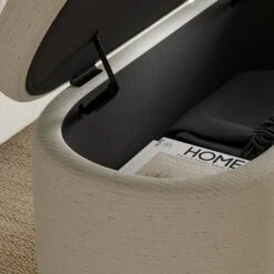 Nylah Boucle Fleck Storage Ottoman 14 Nylah Boucle Fleck Storage Ottoman -Online Furniture Store 30958303 alt03