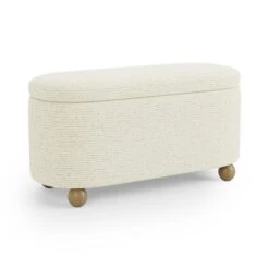 Nylah Boucle Fleck Storage Ottoman 16 Nylah Boucle Fleck Storage Ottoman -Online Furniture Store 30958303 alt05
