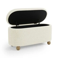 Nylah Boucle Fleck Storage Ottoman 17 Nylah Boucle Fleck Storage Ottoman -Online Furniture Store 30958303 alt06