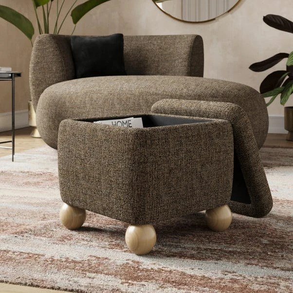 Nylah Luxe Boucle Storage Footstool 4 Nylah Luxe Boucle Storage Footstool - Image 2