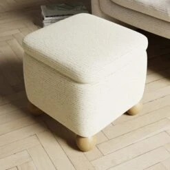 Nylah Boucle Fleck Storage Footstool 14 Nylah Boucle Fleck Storage Footstool -Online Furniture Store 30958372 alt03