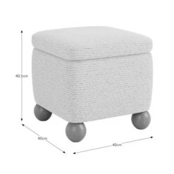 Nylah Boucle Fleck Storage Footstool 19 Nylah Boucle Fleck Storage Footstool -Online Furniture Store 30958372 alt09