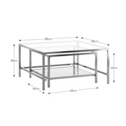 Sofia Glass Nest Of Square Coffee Tables 29 Sofia Glass Nest Of Square Coffee Tables -Online Furniture Store 30958630 alt09