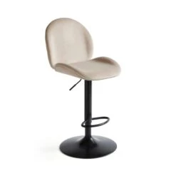 Jayde Adjustable Bar Stool, Velvet -Online Furniture Store 30958647 alt04
