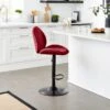 Jayde Adjustable Bar Stool, Velvet 1 Jayde Adjustable Bar Stool, Velvet -Online Furniture Store 30958654