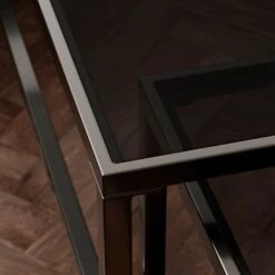 Sofia Glass Nest Of Square Coffee Tables 20 Sofia Glass Nest Of Square Coffee Tables -Online Furniture Store 30958665 alt04