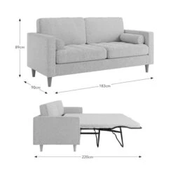 Zoe Casual Sit Boucle 3 Seater Sofa Bed -Online Furniture Store 30958897 alt09