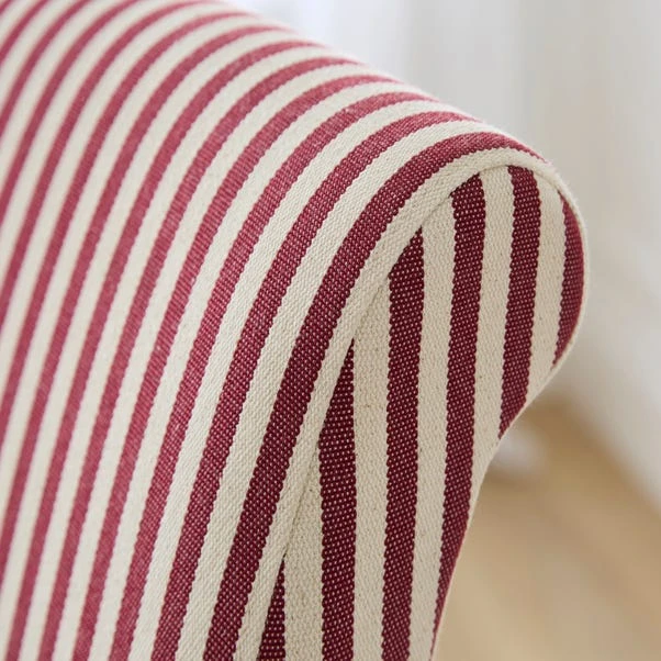Set Of 2 Chester Linford Stripe Dining Chairs, Fabric 3 Set Of 2 Chester Linford Stripe Dining Chairs, Fabric - Image 2