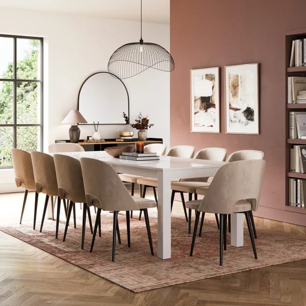 Harlington 8-10 Seater Extendable Dining Table, Gloss 4 Harlington 8-10 Seater Extendable Dining Table, Gloss - Image 2