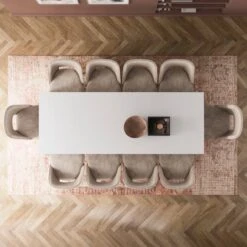 Harlington 8-10 Seater Extendable Dining Table, Gloss 21 Harlington 8-10 Seater Extendable Dining Table, Gloss -Online Furniture Store 30959456 alt03