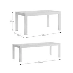 Harlington 8-10 Seater Extendable Dining Table, Gloss 25 Harlington 8-10 Seater Extendable Dining Table, Gloss -Online Furniture Store 30959456 alt09