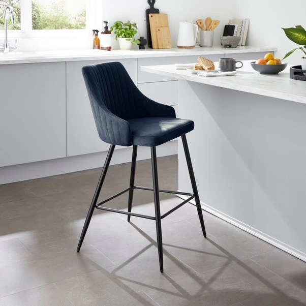 Shea Bar Stool, Velvet 21 Shea Bar Stool, Velvet - Image 19