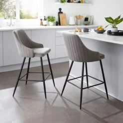 Shea Bar Stool, Velvet 35 Shea Bar Stool, Velvet -Online Furniture Store 30959579 alt01