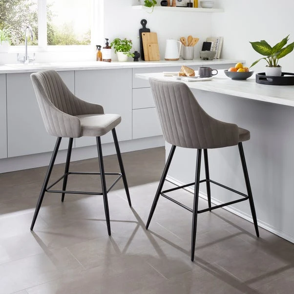 Shea Bar Stool, Velvet 16 Shea Bar Stool, Velvet - Image 14