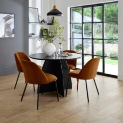 Delaney Dining Chair, Velvet -Online Furniture Store 30959834 alt01