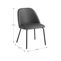 Delaney Dining Chair, Faux Leather -Online Furniture Store 30959842 alt09