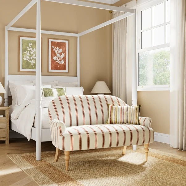 Petit Folkstone Stripe Terracotta 2 Seater Armchair 3 Petit Folkstone Stripe Terracotta 2 Seater Armchair