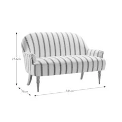 Petit Folkstone Stripe Terracotta 2 Seater Armchair 17 Petit Folkstone Stripe Terracotta 2 Seater Armchair -Online Furniture Store 30961293 alt09