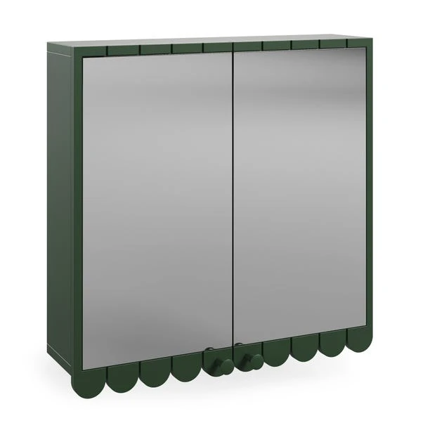 Scallop Mirror Wall Cabinet 22 Scallop Mirror Wall Cabinet - Image 20