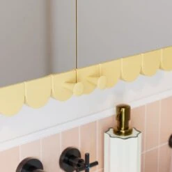 Scallop Mirror Wall Cabinet 25 Scallop Mirror Wall Cabinet -Online Furniture Store 30963123 alt04