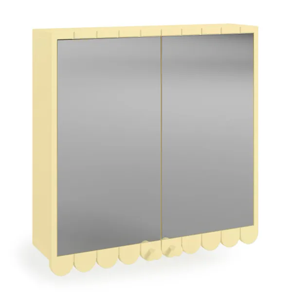 Scallop Mirror Wall Cabinet 8 Scallop Mirror Wall Cabinet - Image 6