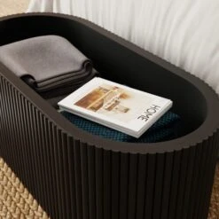 Amari Fluted Velvet Storage Ottoman -Online Furniture Store 30963171 alt02