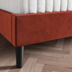 Alara Pleated Velvet Bed Frame -Online Furniture Store 30968584 alt02