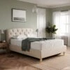 Arriana Ottoman Chesterfield Bed Frame, Woven Fabric -Online Furniture Store 30968591