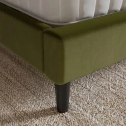 Skylar Velvet Pillow Back Bed Frame -Online Furniture Store 30968601 alt04