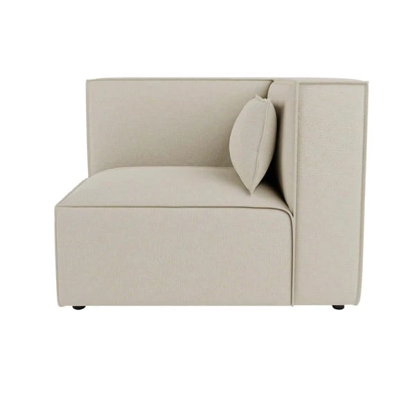 Modular Arne Natural Luna Fabric Corner Sofa With Footstool 6 Modular Arne Natural Luna Fabric Corner Sofa With Footstool - Image 4