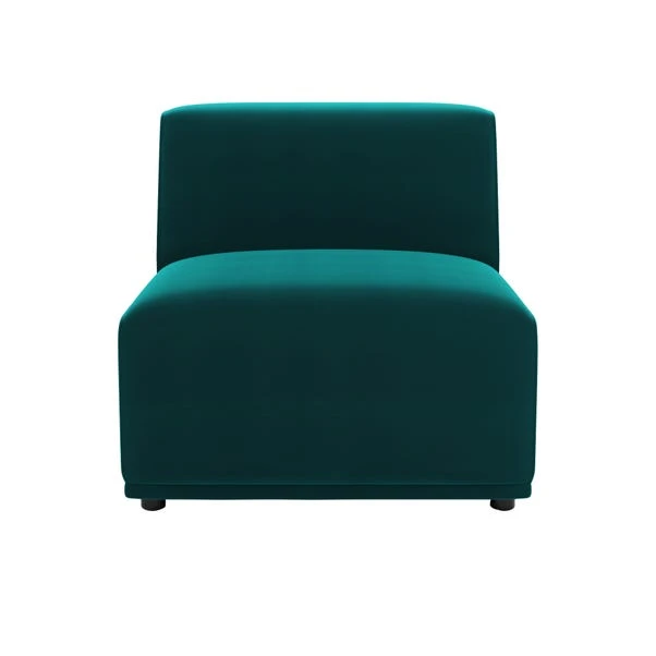 Modular Cruz Peacock Velvet 3 Seater Sofa 5 Modular Cruz Peacock Velvet 3 Seater Sofa - Image 3